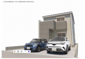 豊橋市羽根井町、新築一戸建ての画像です