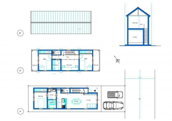 豊橋市前田町、土地の間取り画像です
