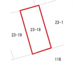 豊橋市多米東町、土地の間取り画像です