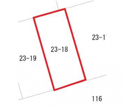豊橋市多米東町、土地の間取り画像です