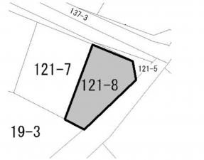 豊橋市東田町、土地の間取り画像です