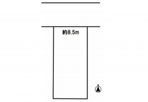 豊橋市上野町、土地の間取り画像です
