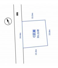 豊橋市老松町、土地の間取り画像です