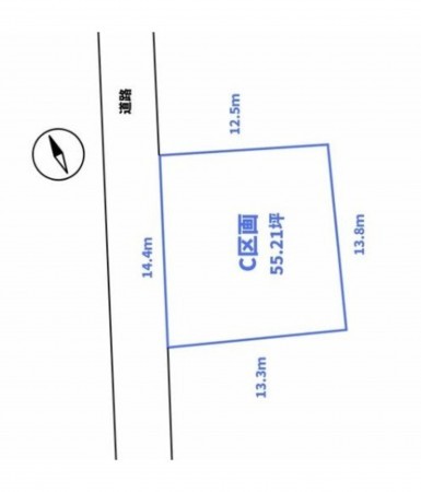 豊橋市老松町、土地の間取り画像です