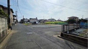 豊橋市北島町、土地の前面道路を含む現地写真画像です