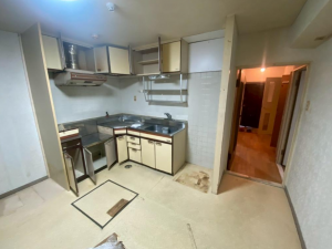 豊橋市羽根井西町、マンションのキッチン画像です