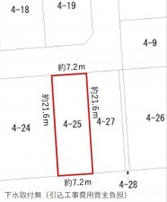 豊橋市忠興、土地の間取り画像です
