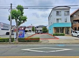 豊橋市忠興、土地の前面道路を含む現地写真画像です