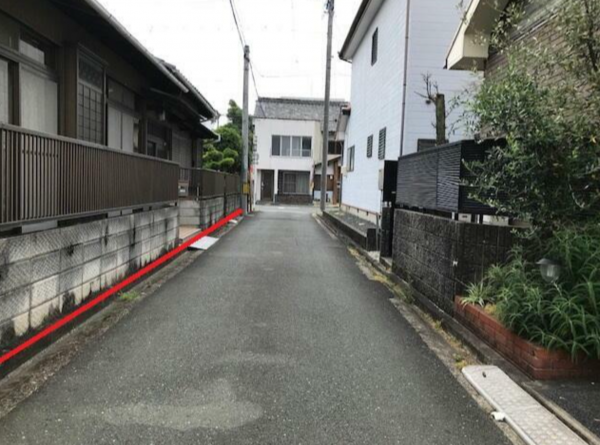 豊橋市吾妻町、土地の画像です