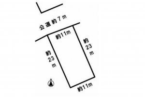 豊橋市往完町、土地の間取り画像です