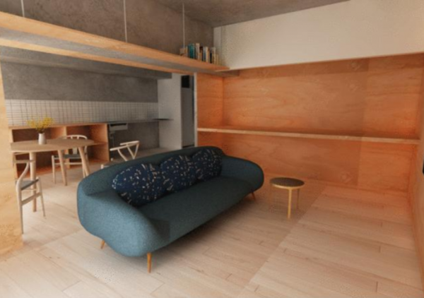 豊橋市向山町、マンションの居間画像です