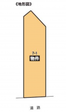 豊橋市神明町、土地の間取り画像です