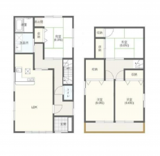 豊橋市飯村北、中古一戸建ての間取り画像です