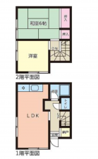 豊橋市吾妻町、中古一戸建ての間取り画像です