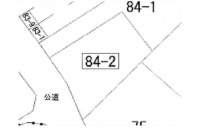 豊橋市三ノ輪町、土地の間取り画像です