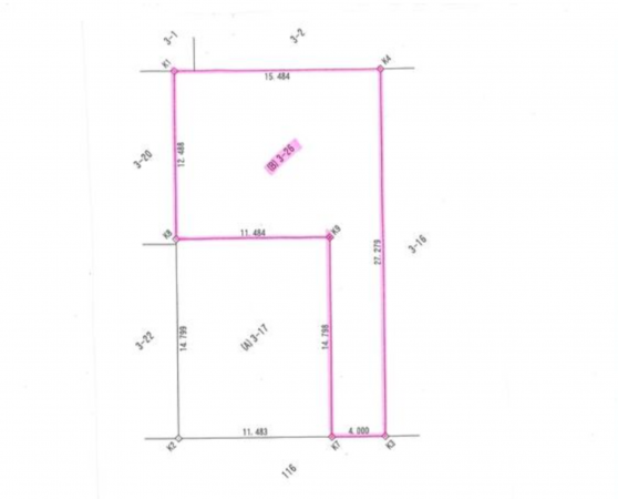 豊橋市東小鷹野、土地の画像です