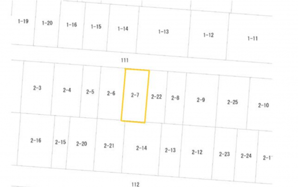 豊橋市多米中町、土地の間取り画像です