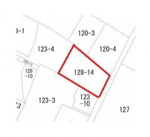 豊橋市花田町、土地の間取り画像です