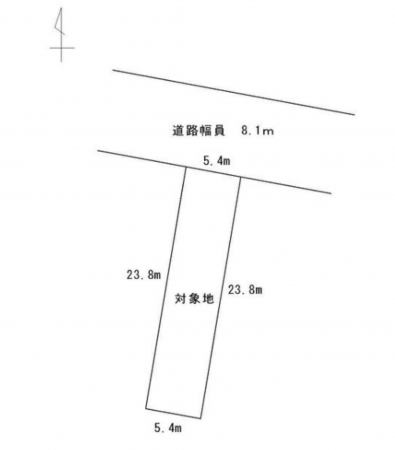 豊橋市曲尺手町、土地の間取り画像です