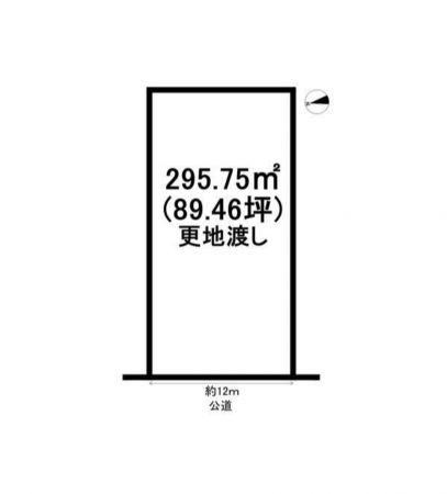 豊橋市牟呂公文町、土地の間取り画像です