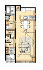 豊橋市池見町、新築一戸建ての間取り画像です