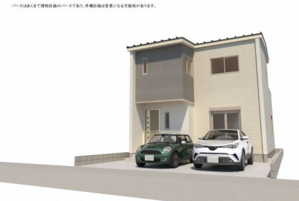 豊橋市牧野町、新築一戸建ての画像です