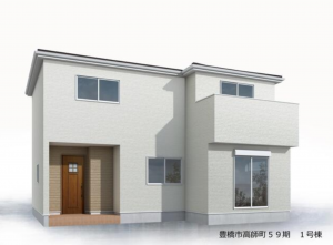 豊橋市高師町、新築一戸建ての画像です