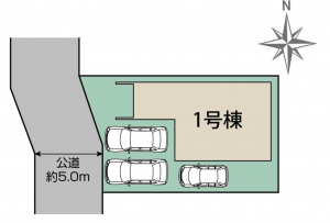 豊橋市高師町、新築一戸建ての間取り画像です