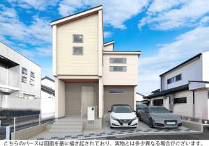 豊橋市高師町、新築一戸建ての画像です