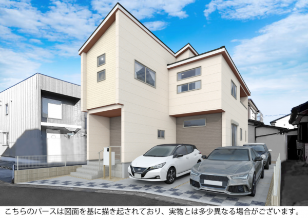 豊橋市高師町、新築一戸建ての画像です