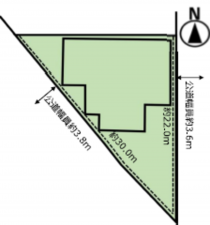 豊橋市小池町、土地の間取り画像です