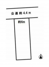 豊橋市草間町、土地の間取り画像です