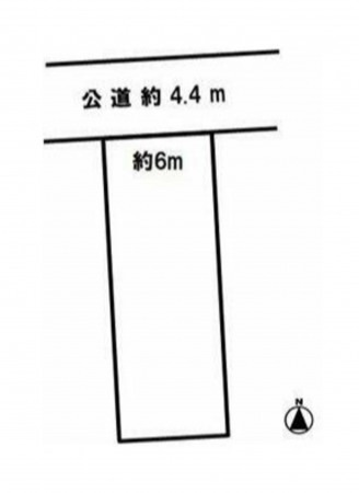 豊橋市草間町、土地の間取り画像です