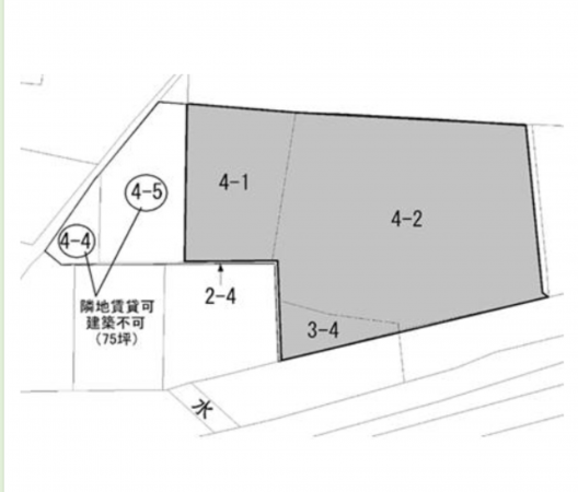豊橋市大岩町、土地の間取り画像です