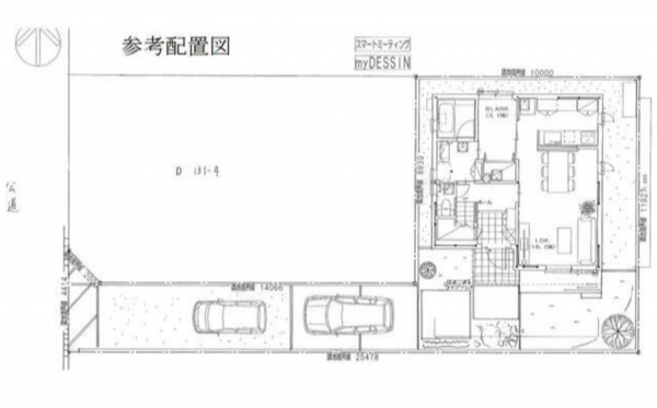 豊橋市高師町、土地の間取り画像です