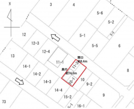 豊橋市池見町、土地の間取り画像です