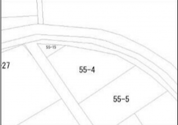 豊橋市鍵田町、土地の間取り画像です