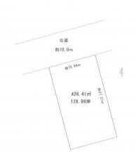 豊橋市南松山町、土地の間取り画像です