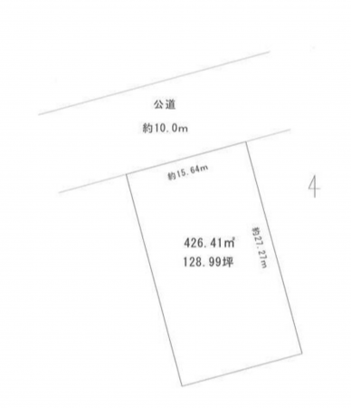 豊橋市南松山町、土地の間取り画像です