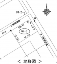 豊橋市神野新田町、土地の間取り画像です