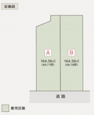 豊橋市中橋良町、土地の間取り画像です