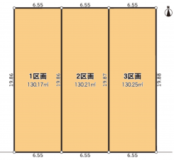 豊橋市小松町、土地の間取り画像です