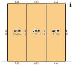 豊橋市小松町、土地の間取り画像です
