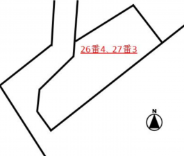 豊橋市向山町、土地の間取り画像です