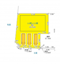 豊橋市向山町、土地の間取り画像です
