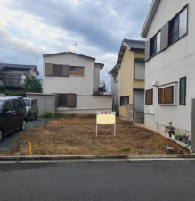 豊橋市吾妻町、土地の前面道路を含む現地写真画像です