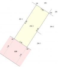 豊橋市吾妻町、土地の間取り画像です