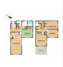 豊橋市東小池町、中古一戸建ての間取り画像です