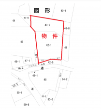 豊橋市畑ケ田町、土地の間取り画像です