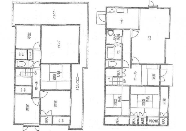 豊橋市船渡町、中古一戸建ての間取り画像です